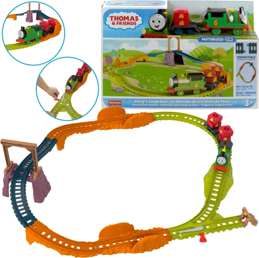 Fisher-Price Thomas & seine Freunde Postzustellung mit Percys Lokomotive und Schienen