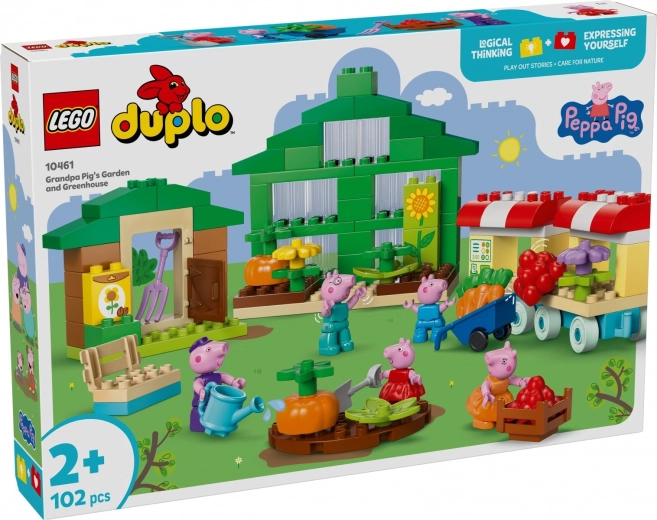 LEGO DUPLO Peppa Pig Garten und Gewächshaus von Opa Wutz