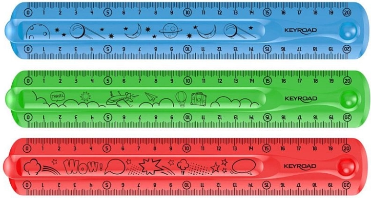 Flexibles Lineal 20 cm KEYROAD