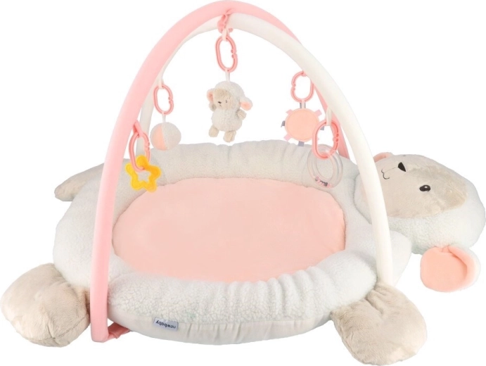 Luxuriöse Plüsch-Spieldecke New Baby Schäfchen mit Spielbogen