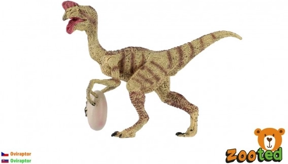 Oviraptor mit Ei Kunststofffigur 12 cm