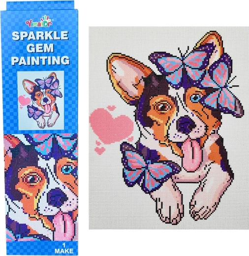 Diamantmalerei – Hund (kreatives Set für Kinder)