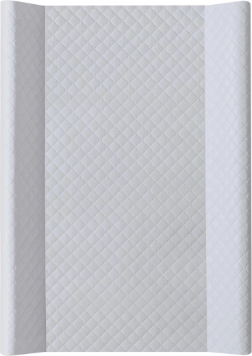Ceba Baby Wickelauflage für das Babybett Comfort Caro Grey 50 × 70 cm mit fester Platte