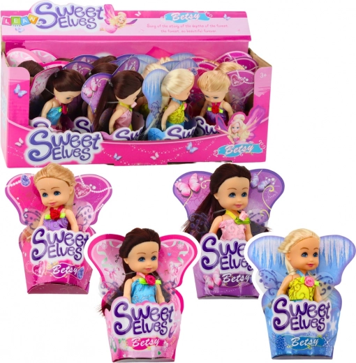 Mini-Puppe Elf Betsy 11,5 cm Verschiedene Muster