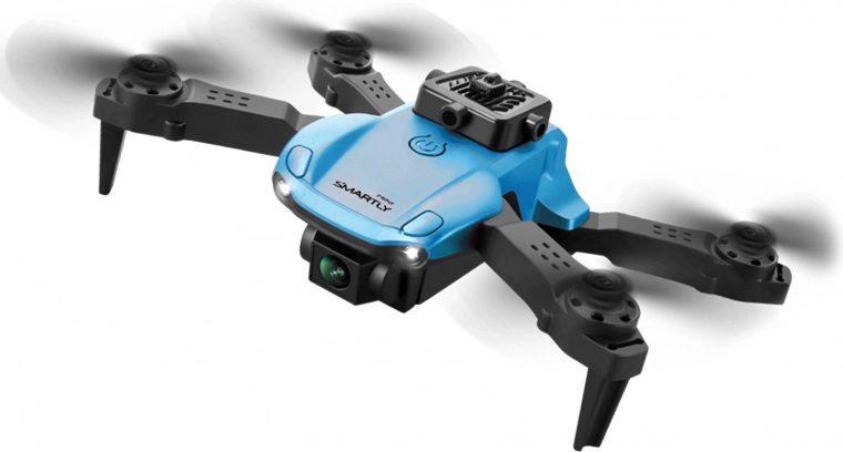Mini faltbarer RC-Drone ohne Kamera SMARTLY, blau