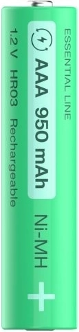 Kapazität 950 mAh und Spannung 1,2 V