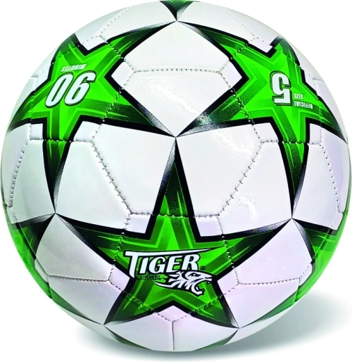 Grüner Leder-Fußball Größe 5