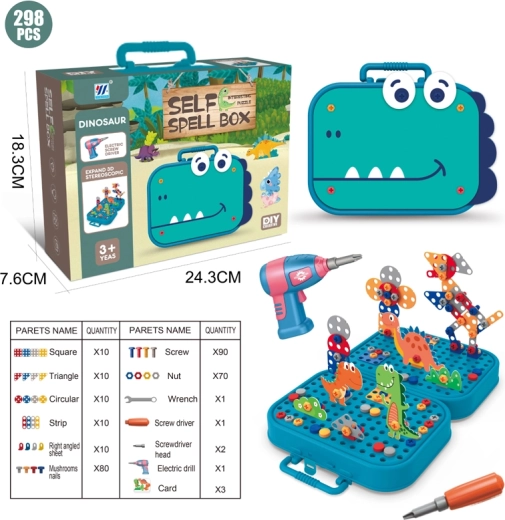 Puzzle-Baukasten zum Schrauben Dino 298 Teile