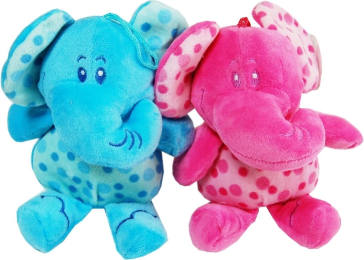 Plüschelefant mit Punkten