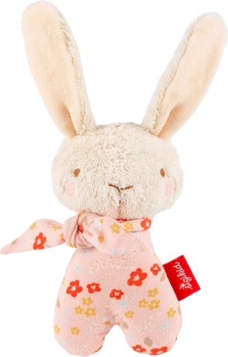 Sigikid erstes Plüsch-Häschen mit Rassel, rosa, 15 cm