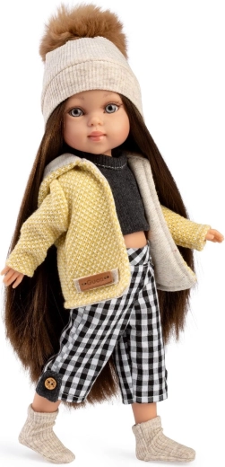 Guca Penelope realistische Puppe mit vollständig aus Vinyl bestehendem Körper, 34 cm