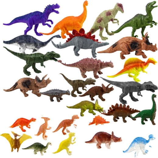 34-teiliges Set für Ihre eigene Dino-Welt