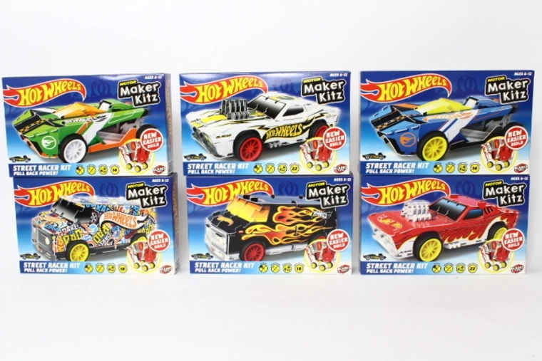 Hot Wheels Maker Kitz Rennwagen Warp Speeder zum Zusammenbauen