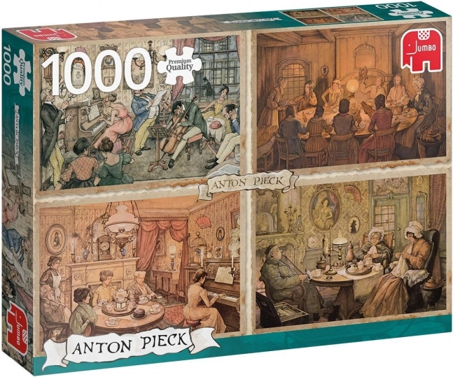 Puzzle Treffen im Wohnzimmer 1000 Teile
