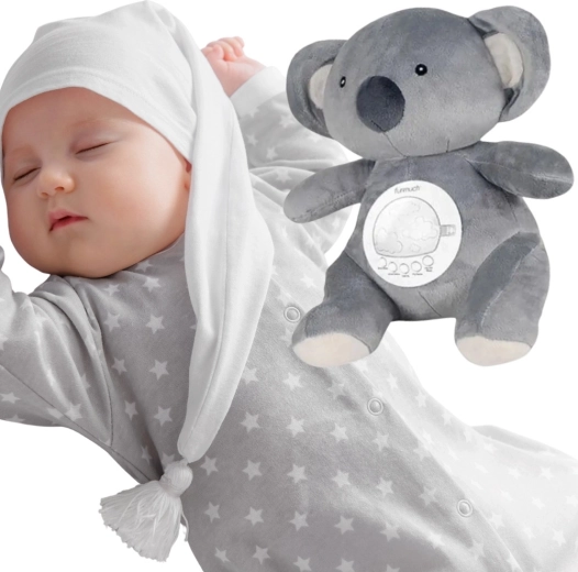 Woopie Baby Plüsch-Eisbär mit Projektor und beruhigenden Geräuschen