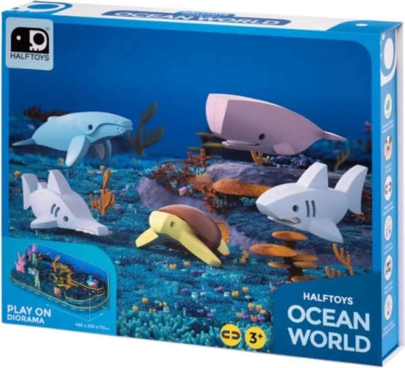 3D-Diorama zum Spielen in der Meereswelt
