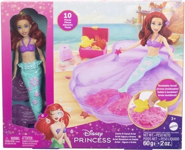 Disney Princess Ariel Puppe mit Muschelbecken und Zubehör