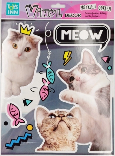 Vinyl-Aufkleber Katzen Meow