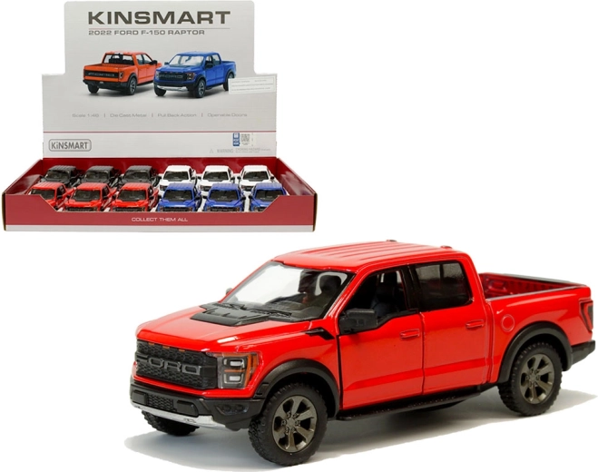 Metallmodell Ford F‑150 Raptor 2021 mit Rückzugantrieb