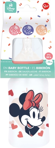Babyflasche MINNIE 240 ml mit Antikolik-System