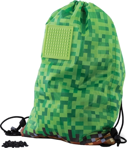 PIXIE CREW Turnbeutel Minecraft grün-braun