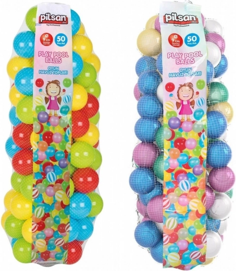 Bunte Bälle für das Bällebad PILSAN 50 Stk – 9 cm