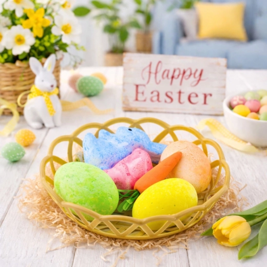 Zarte Farben für die Frühlingsdekoration