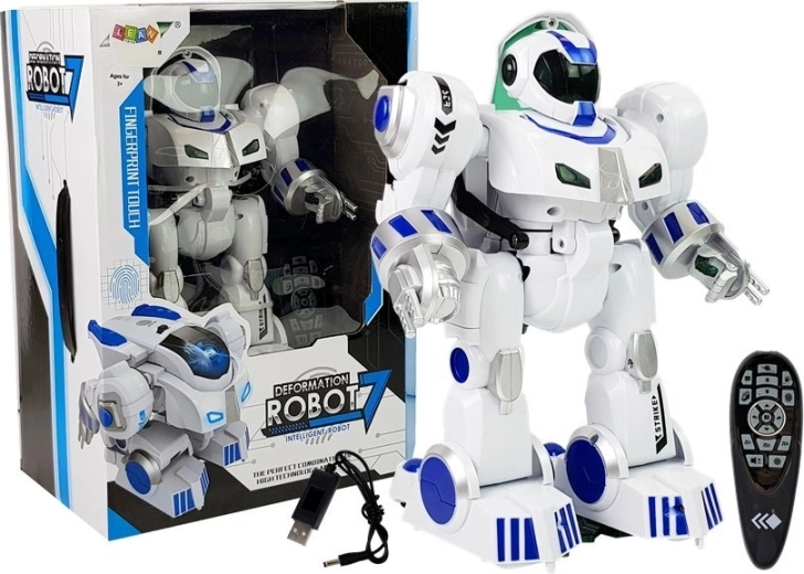 Interaktiver ferngesteuerter Roboter 2-in-1 mit Tanzfunktion und LED-Lichtern