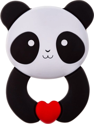 Akuku Silikon-Beißring Panda – 1 Stück