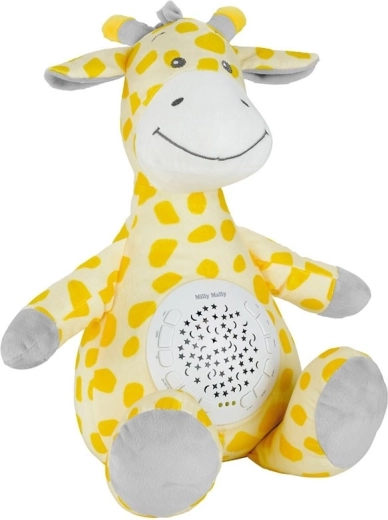 Plüsch-Giraffe mit Projektor und Schlafliedern Milly Mally