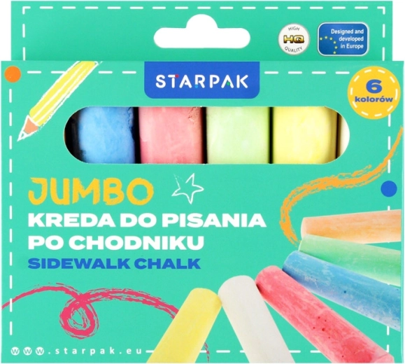 Set aus farbiger Kreide, 6 Stk.
