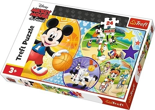Maxi-Puzzle 24 Teile – MICKEY MOUSE: Zeit für Sport