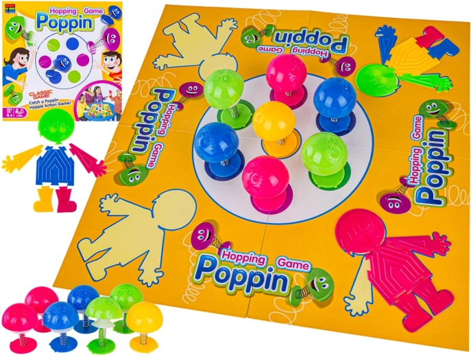 Lustiges Familienspiel „Baue dein Männchen“ Hopping Game Poppin