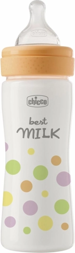 Chicco Babyflasche Perfect Easy 250 ml mit Silikonsauger, mittlerer Durchfluss, ab 2 Monaten