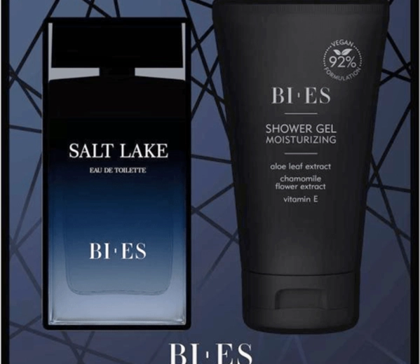 Bi-Es Salt Lake Geschenkset für Herren – Eau de Parfum und Duschgel