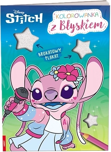 Ameet Disney Stitch Malbuch mit Glitzerposter