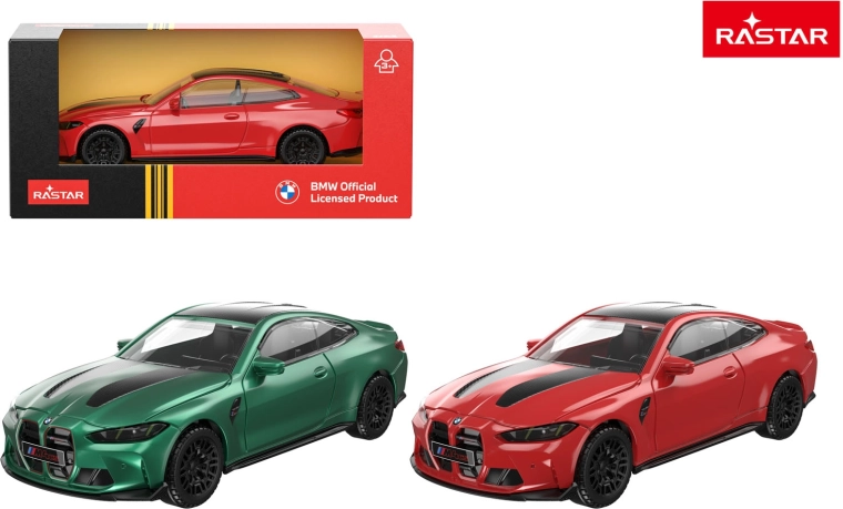 Metallauto Rastar BMW M4 CS 1:43 rot - 1 Stück