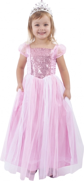 Kinderkostüm Rosa Prinzessin S (4–6 Jahre)