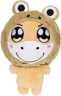 Plüschpferd mit Frosch-Kapuze