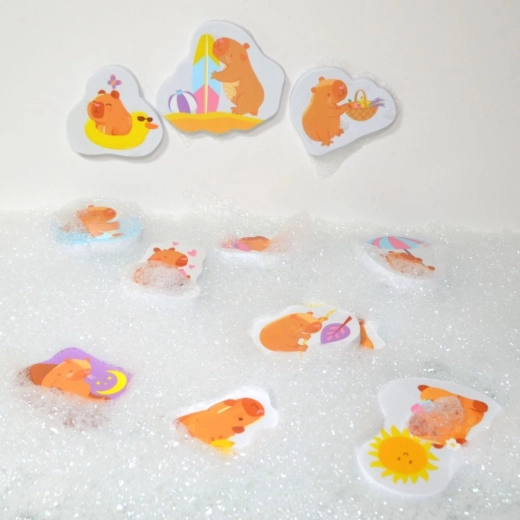 Bunte Capybara-Motive