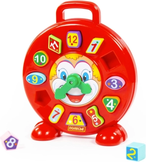 Kinderuhr Clown Steckpuzzle