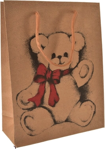 Geschenkpapiertüte mit Bärenmotiv 15 × 6 × 20 cm