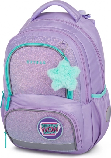 Schulrucksack OXY NEXT Shiny lila 21 l