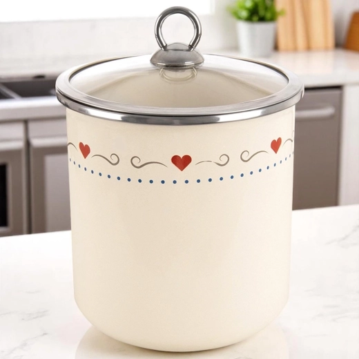 Transparenter Glasdeckel für sofortige Übersicht