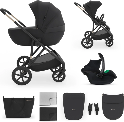 Kinderkraft Kinderwagen 3-in-1 Prime 3 Venezian Black