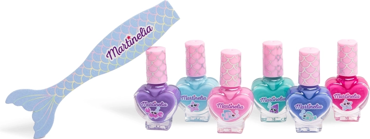 Sechs farbige Nagellacke