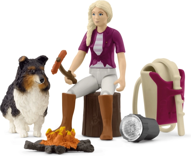 Schleich Pocket Set: Sofies Camping mit Stockbrot