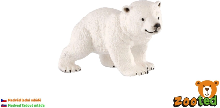 Eisbärenjunges aus Kunststoff, 6 cm