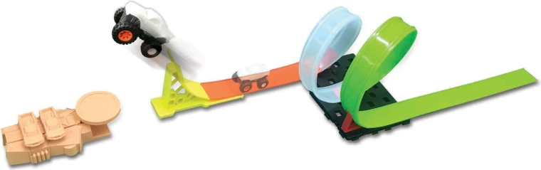 Maisto Cyber Racers Micro Monster Spin and Smash Rennstrecke