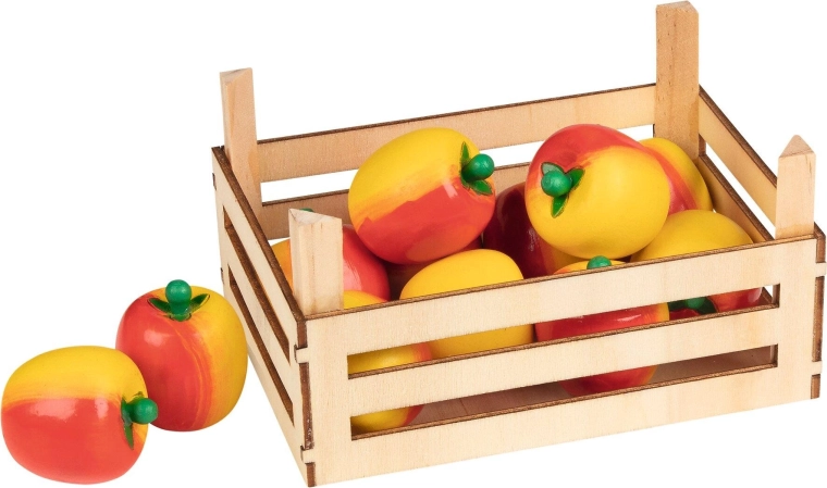 Äpfel in einer Holzkiste